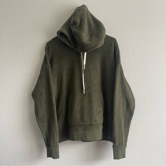 Outerknown Terry Kangaroo Pocket Pullover Hoodie - Picture 1 of 6